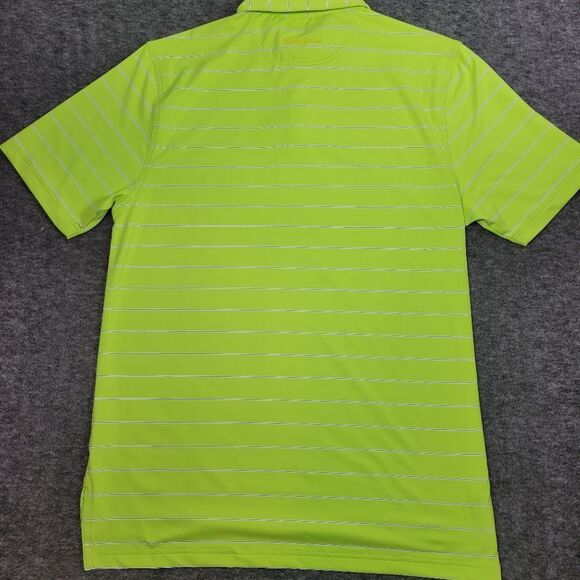 Bobby Jones X-h2o Mens Golf Polo Shirt Size M Green Mint julep Striped New Good - Picture 2 of 14